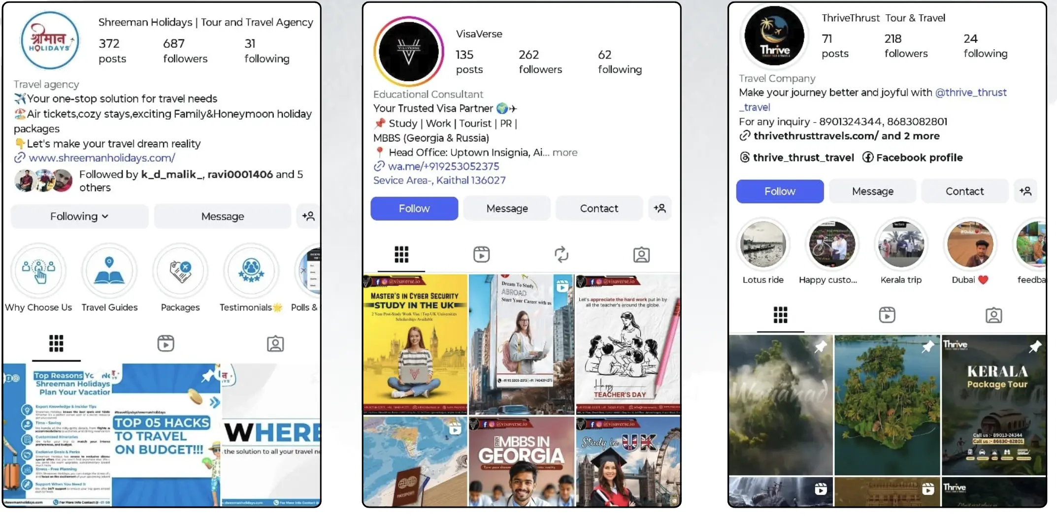 AdsHive Media social media results Instagram Facebook account growth Haryana